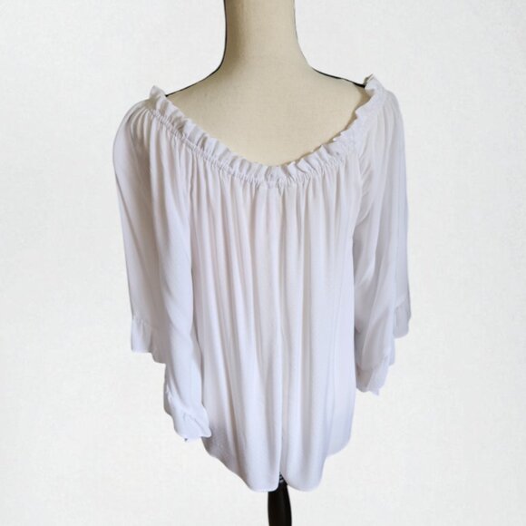 H&M Off-Shoulder Ruffle Blouse - Picture 3 of 7